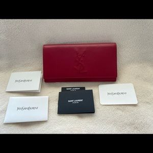 YSL flap wallet